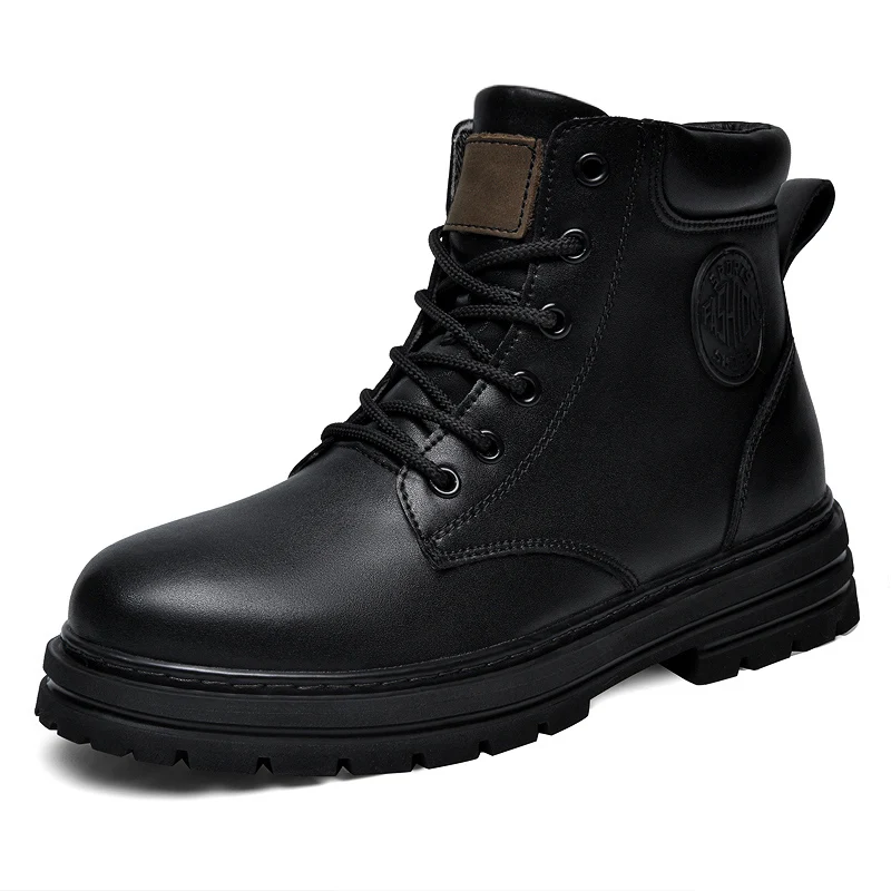 Fashion Men'S Boots - Big Size 49 50 Winter Black