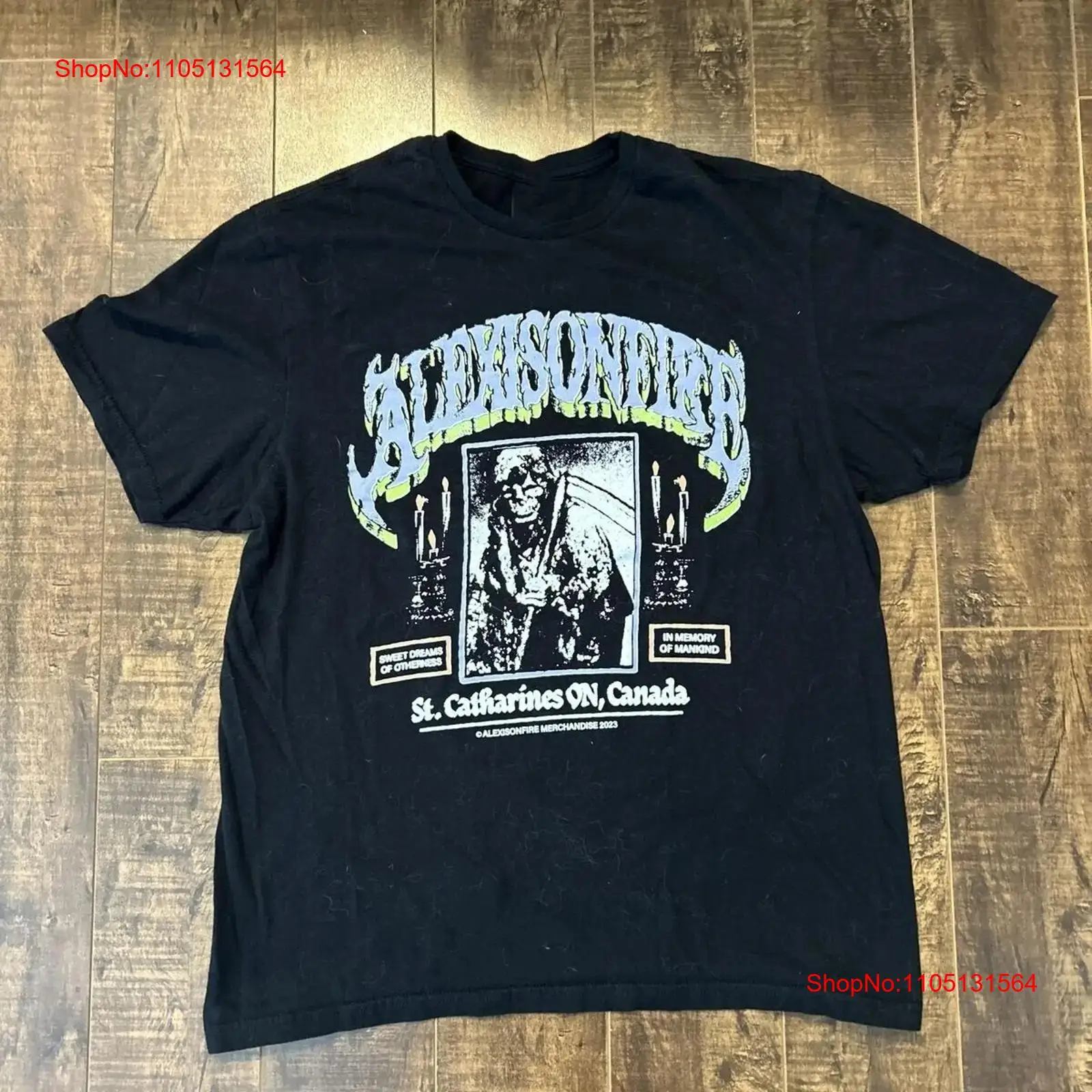 Mens Fashion Black Shirt - 2023 Concert Alexisonfire Band T Shirt