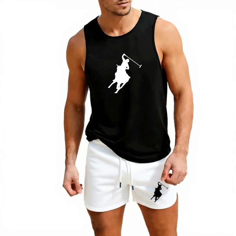 Mens Fashion Trend - European Men Summer Vest and Shorts