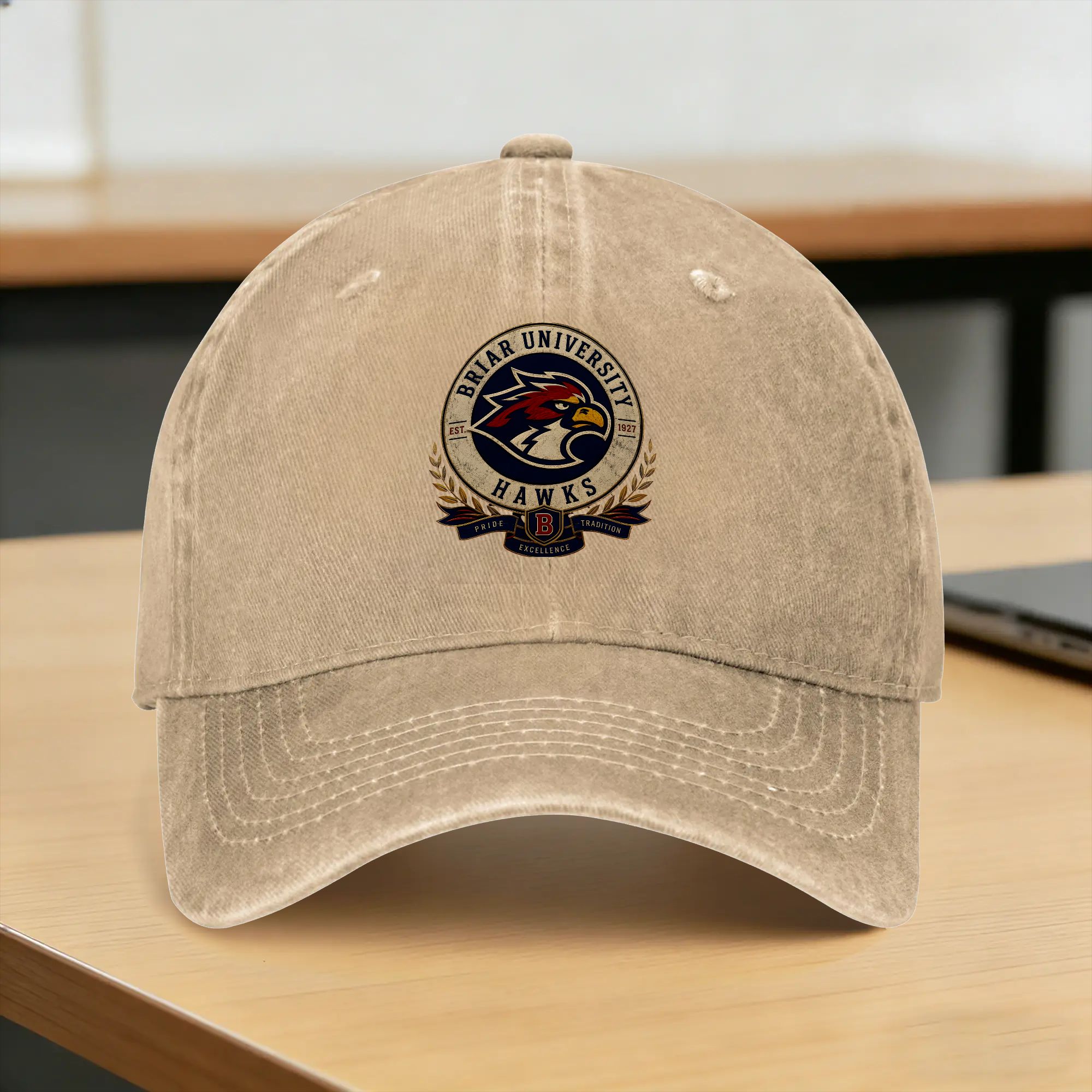 Men'S Fashion University - Washed Baseball Cap Off Campus Movie
