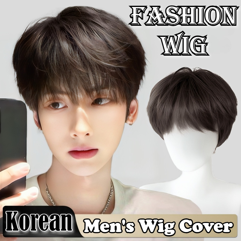 Men Fashion Korean Style - Fashion Synthetic Straight Hair Wig for