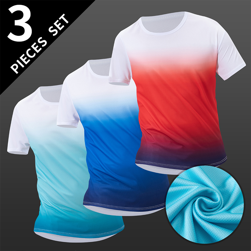 Men'S Fashion Plus - 3-piece Men's Short Sleeved Spring Summer