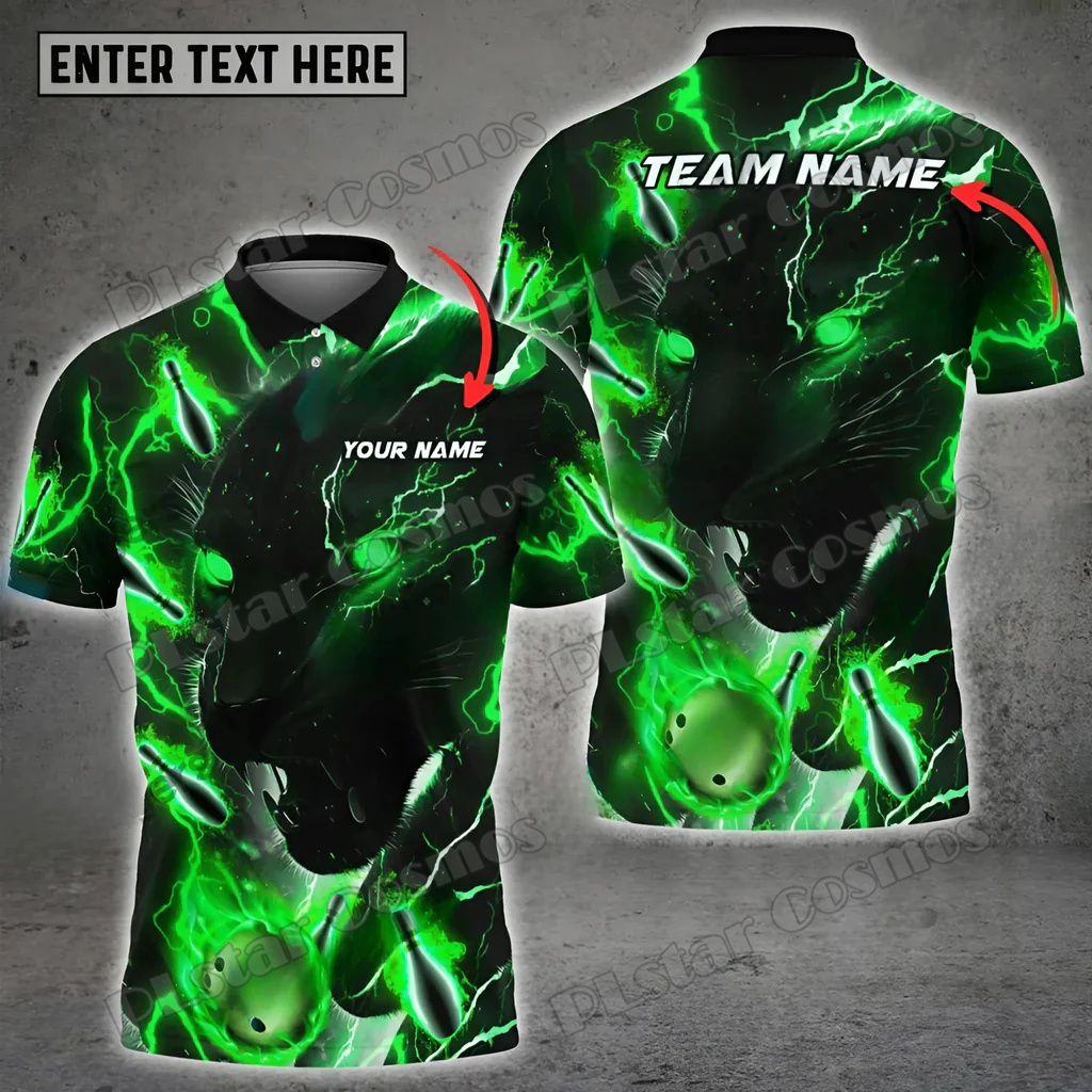 Mens Fashion Black Shirt - Bowling & Pins Black Panther Premium