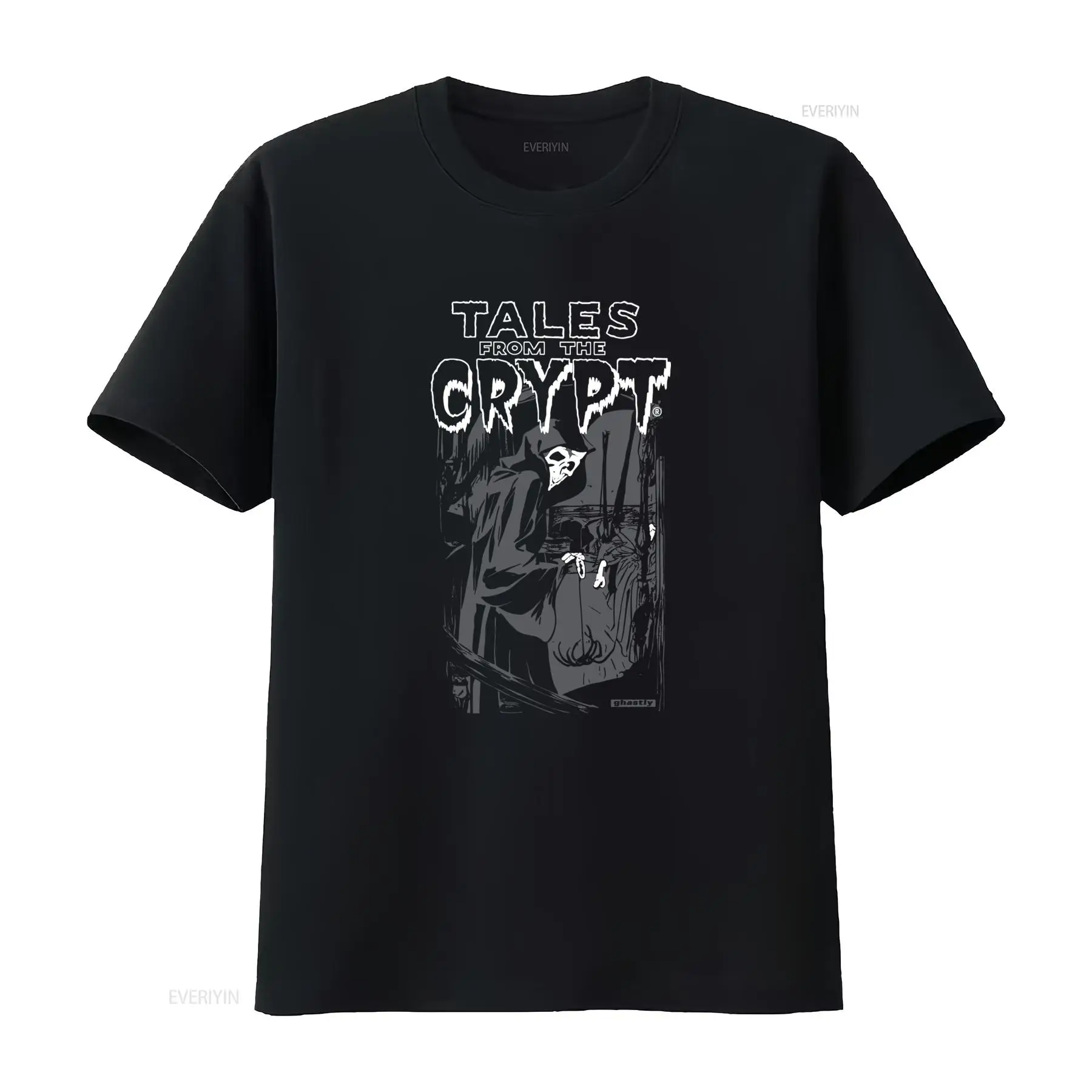 Mens Fashion Black Shirt - Vintage Tales from The Crypt Grim