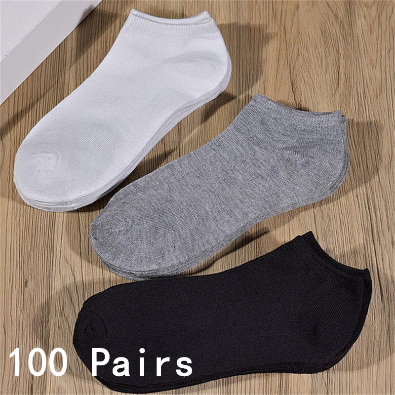 Socks Ankle Men - Wholesale 50/100 Pairs Invisible Low Cut