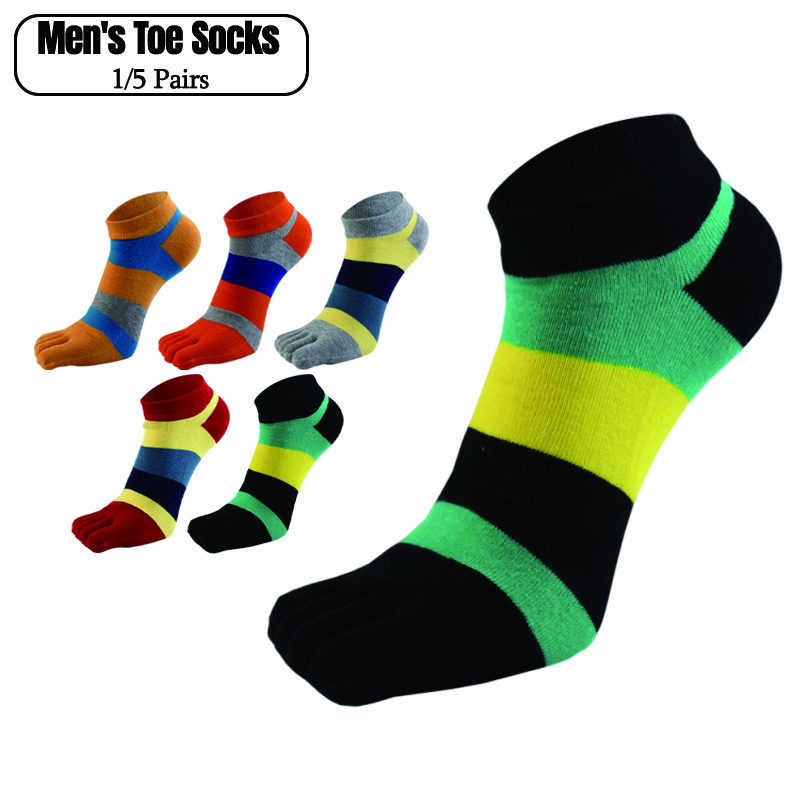 Socks Ankle Men - 1/5 Pairs Men Five Toe Socks
