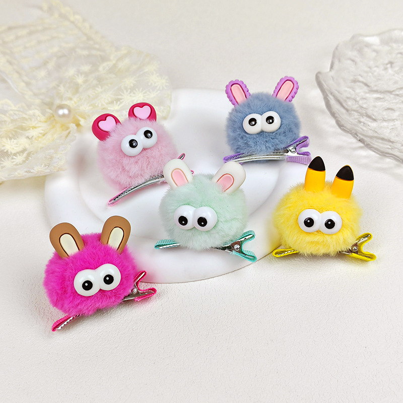 Men'S Fashion Korea - 5pcs plush big eyed five pointed