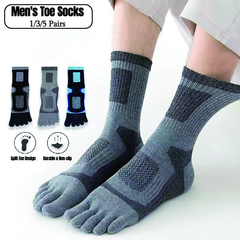 Socks Ankle Men - 1/3/5 Pairs Toe Sport Short Socks