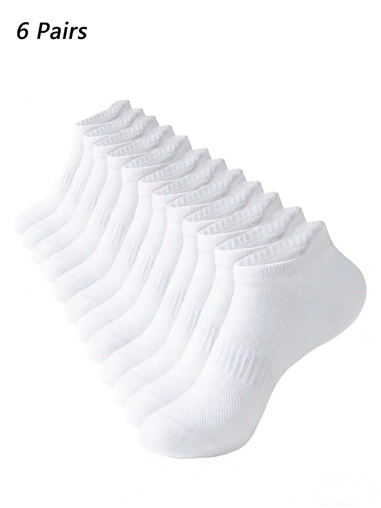 Socks Ankle Men - 6 Pairs Women Men White Ankle
