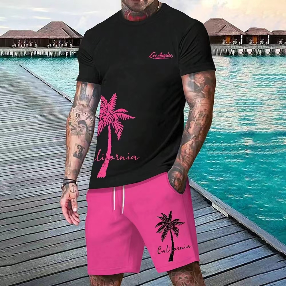 Men'S Fashion Plus - Men's Suit New Hawaiian Gradient Coconut