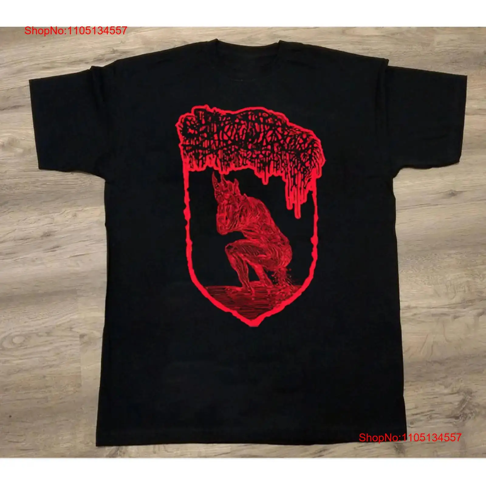 Mens Fashion Black Shirt - Sanguisugabogg T shirt Black Cotton All