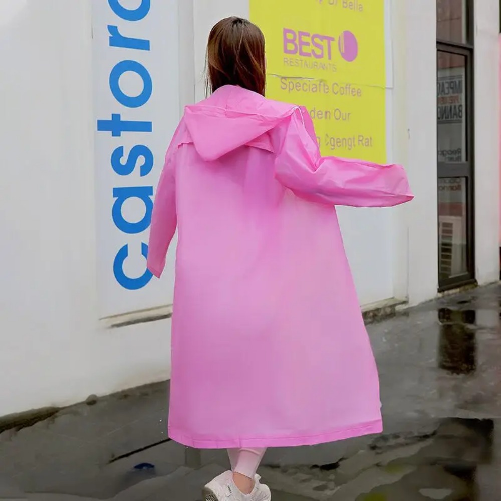 Mens Fashion Poncho - New Waterproof Raincoat Adult Travel Fashion