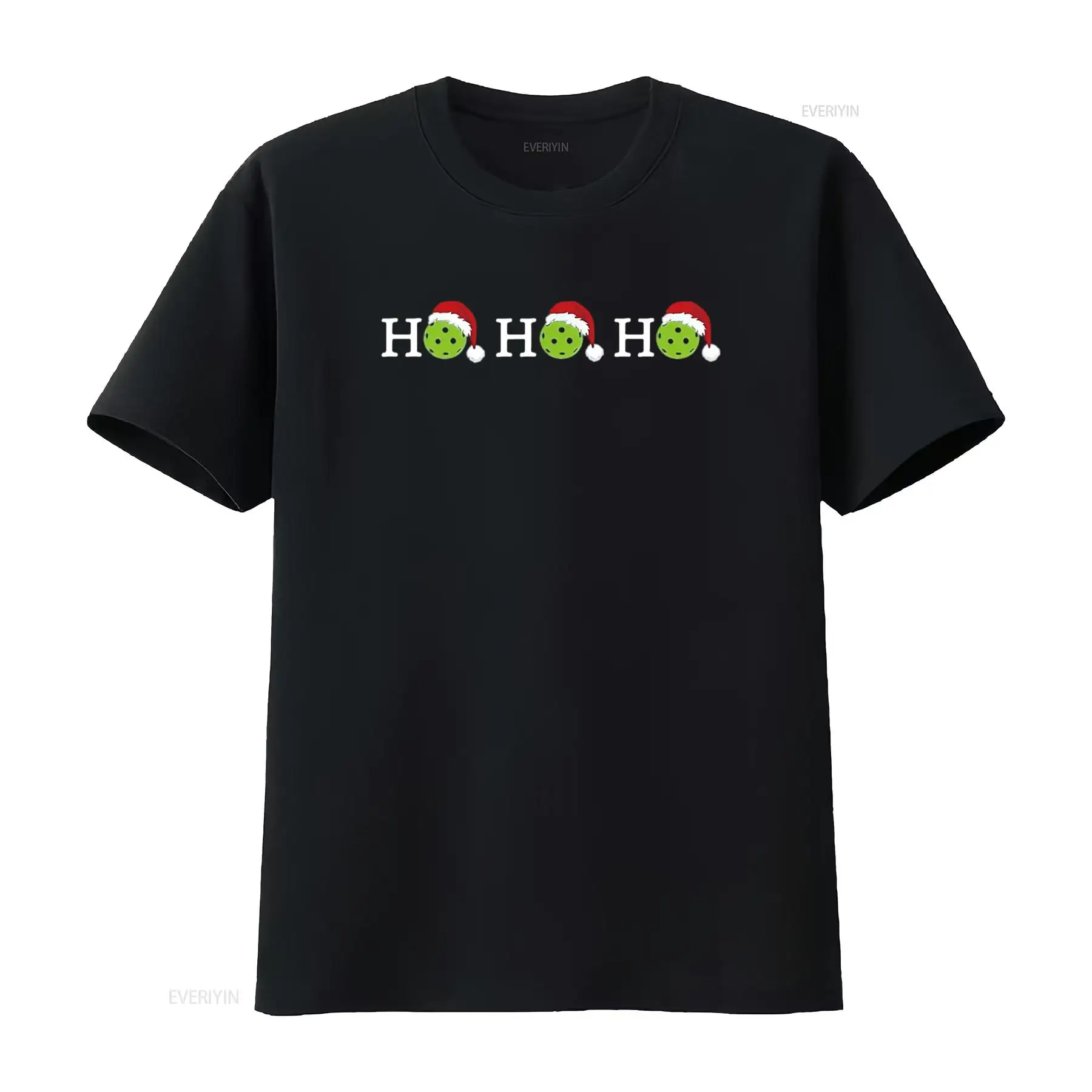 Mens Fashion Black Shirt - Pickleball Ho Christmas Womens T Shirt