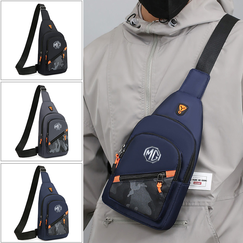 Crossbody Bag Men - Car Logo Camouflage Men Slanted Shoulder