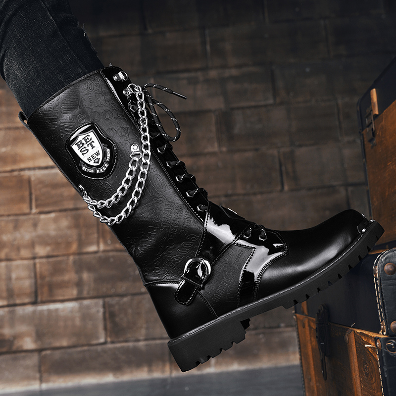 Men's high top motorcycle boot - Fashion Men'S Boots review and price