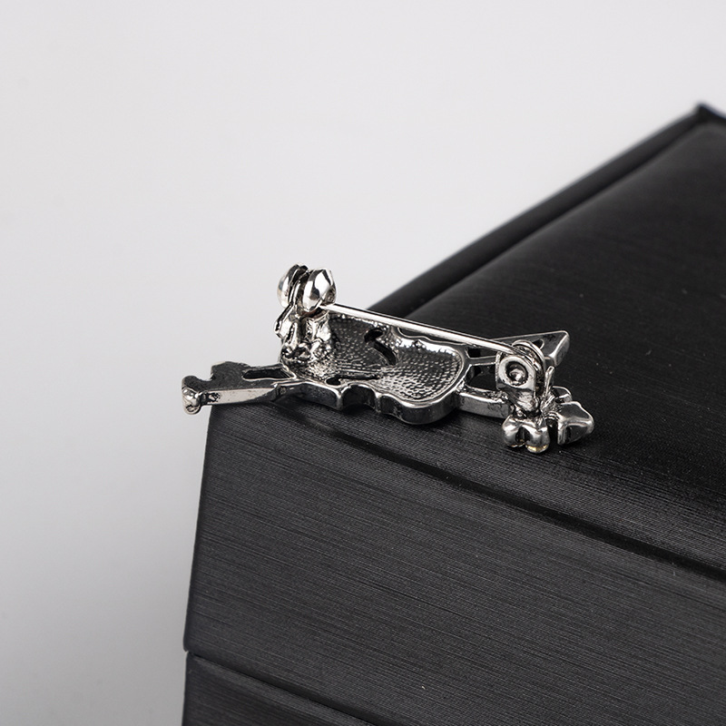 Crystal Violin Brooch Jewelry  - Men'S Fashion Korea review and price