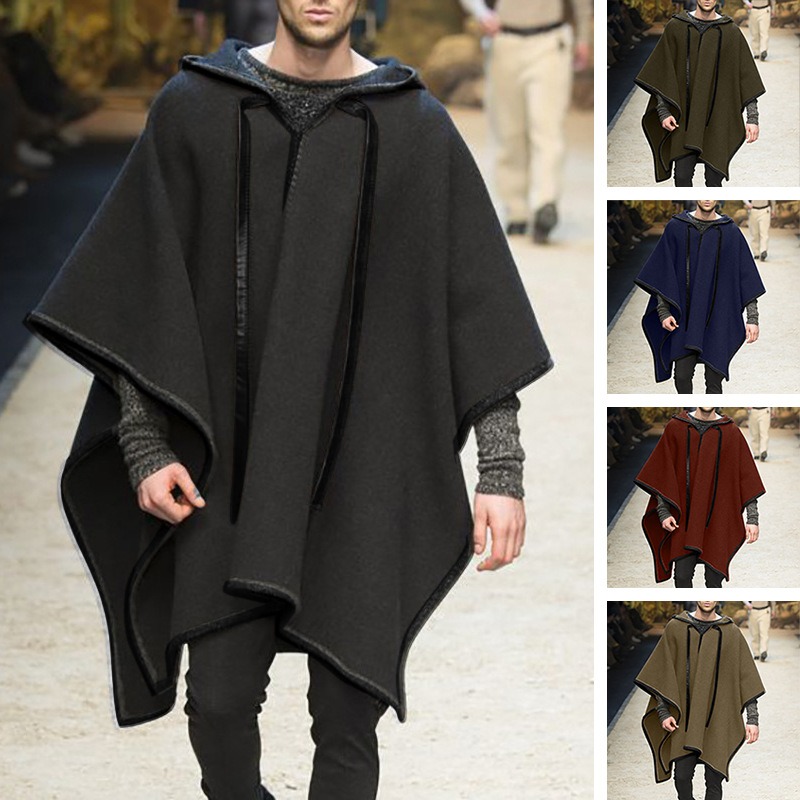 Fashion Men's Irregular Cool C - Mens Fashion Poncho review and price