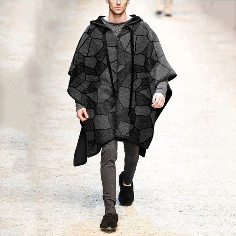 Fashion Men's Irregular Cool C - Mens Fashion Poncho review and price
