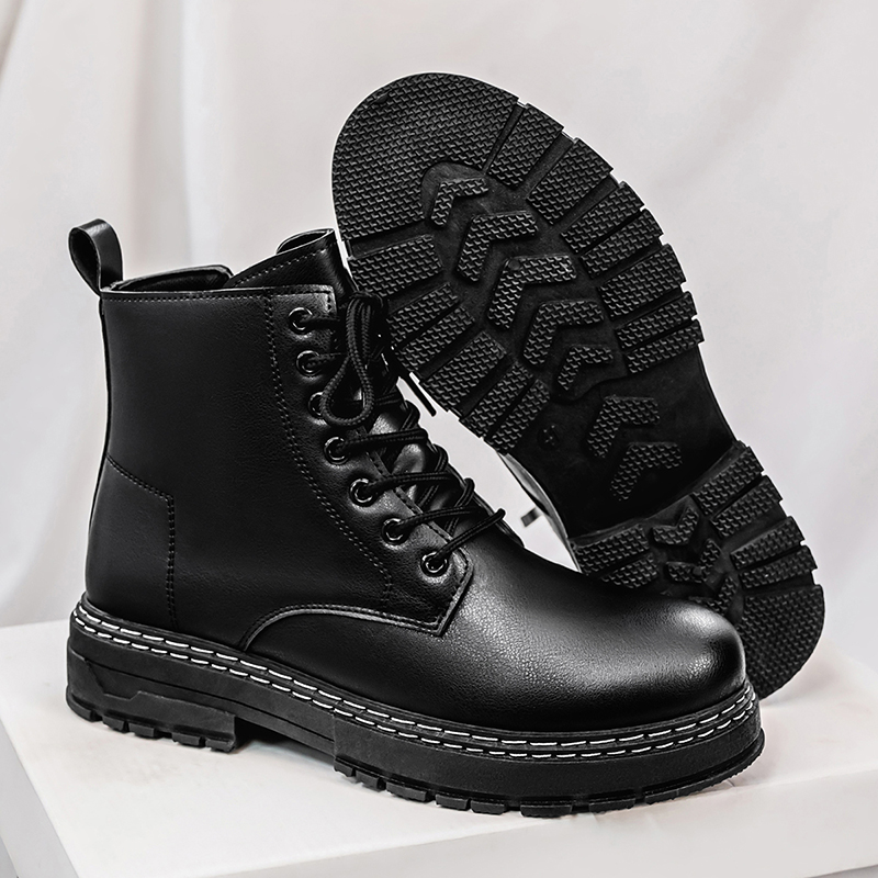 Men's 4-Season Black Patent Le - Fashion Men'S Boots review and price