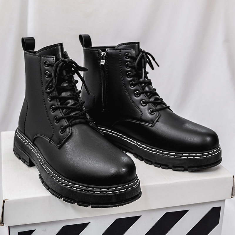Men's 4-Season Black Patent Le - Fashion Men'S Boots review and price