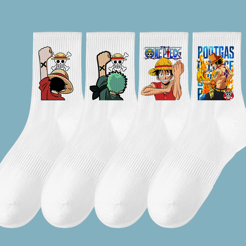 Anime One Piece Men Sport Long - Socks Ankle Men review and price