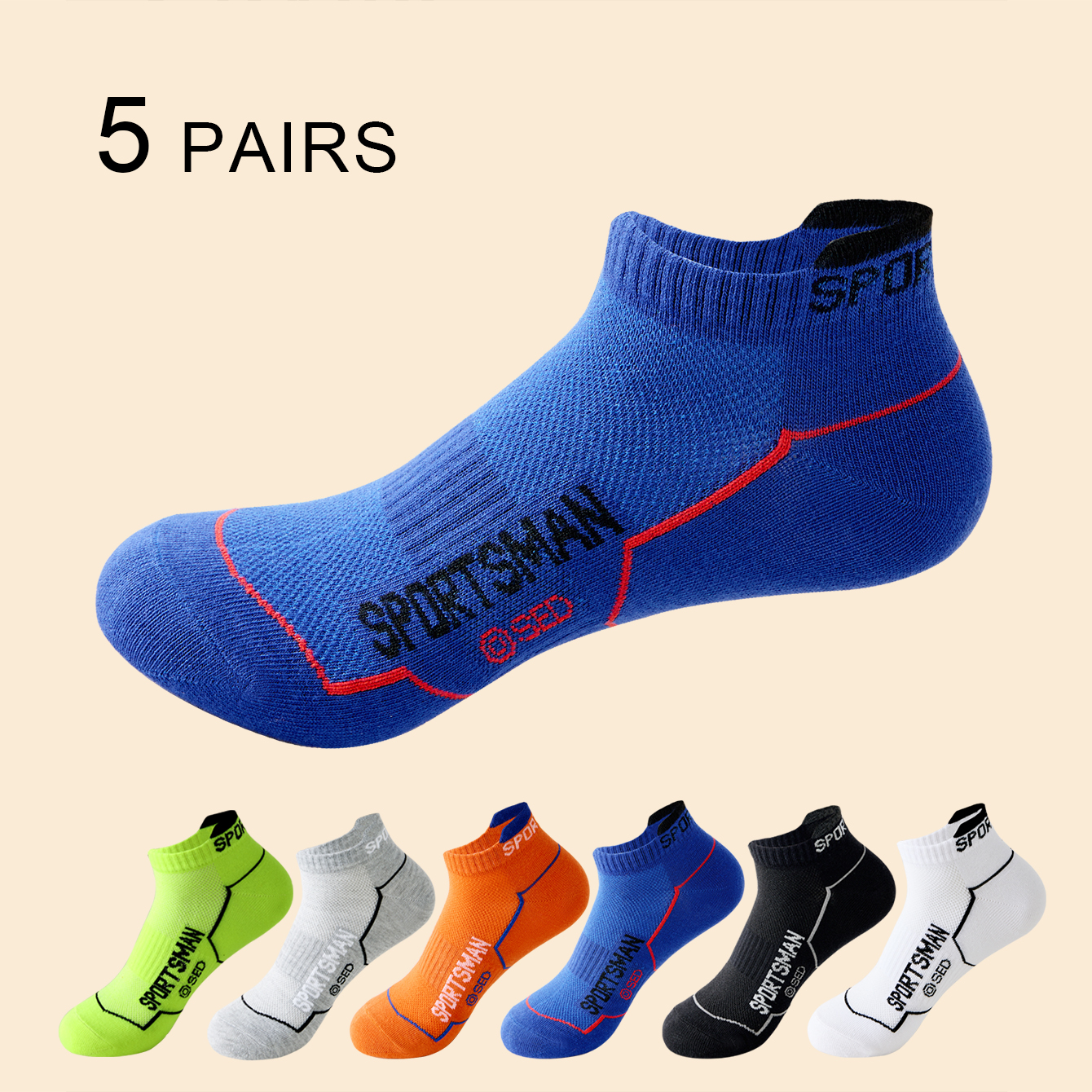 5 Pairs High Quality Men's Sum - Socks Ankle Men review and price