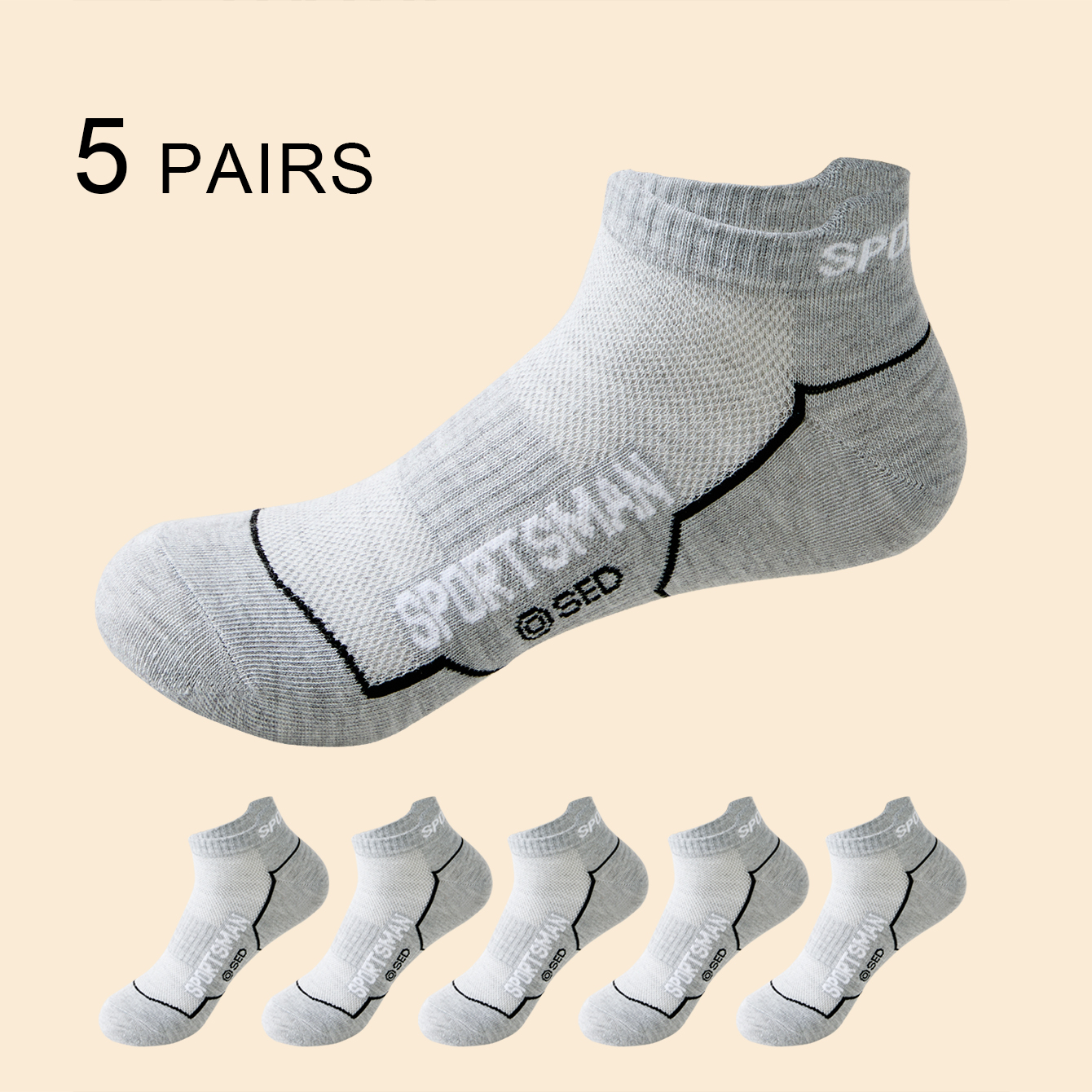 5 Pairs High Quality Men's Sum - Socks Ankle Men review and price