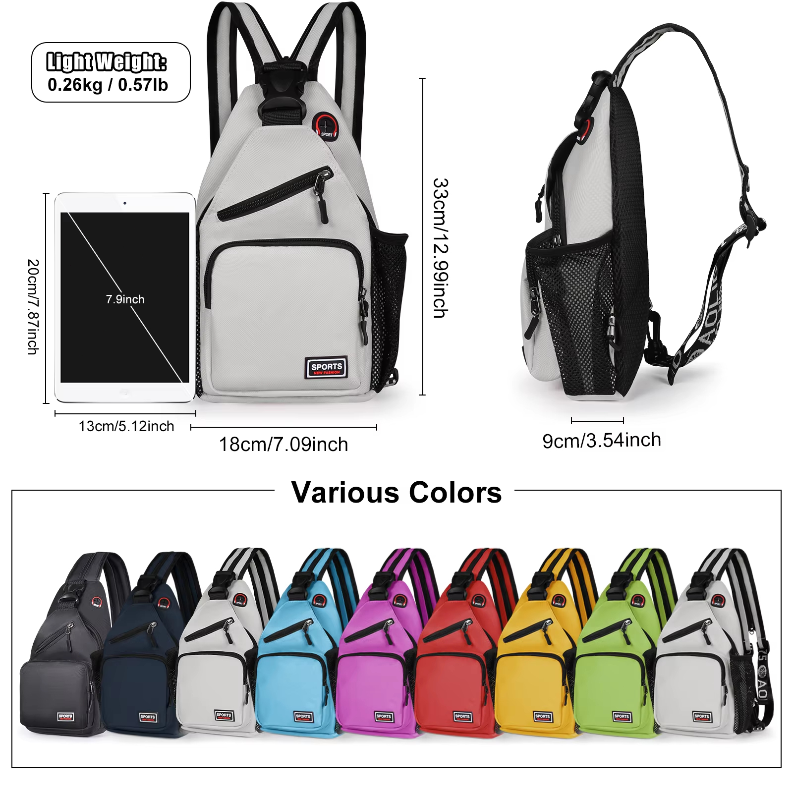 Oxford Chest Bag Men Women Cro - Crossbody Bag Men review and price