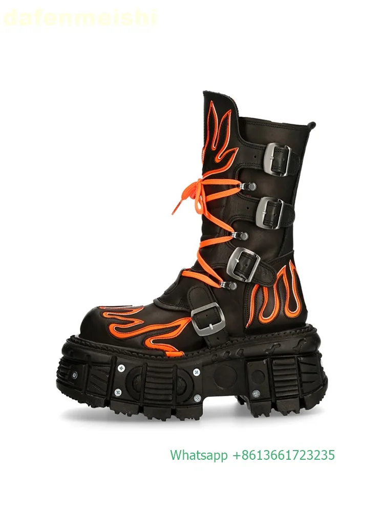 Retro Dark Style Punk Motorcyc - Fashion Men'S Boots review and price