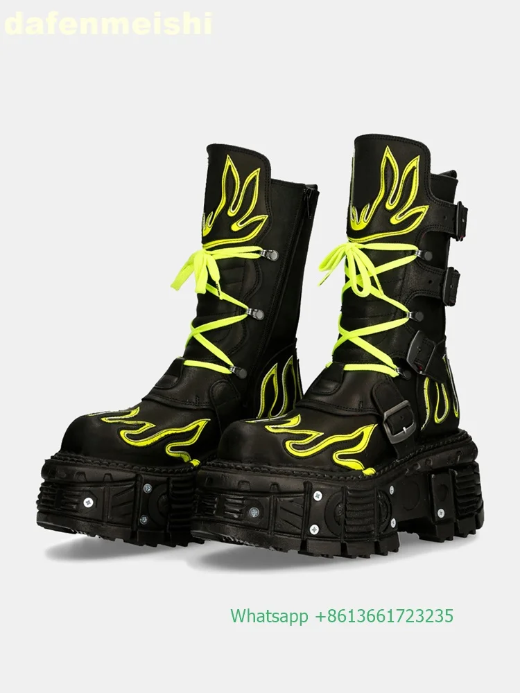 Retro Dark Style Punk Motorcyc - Fashion Men'S Boots review and price