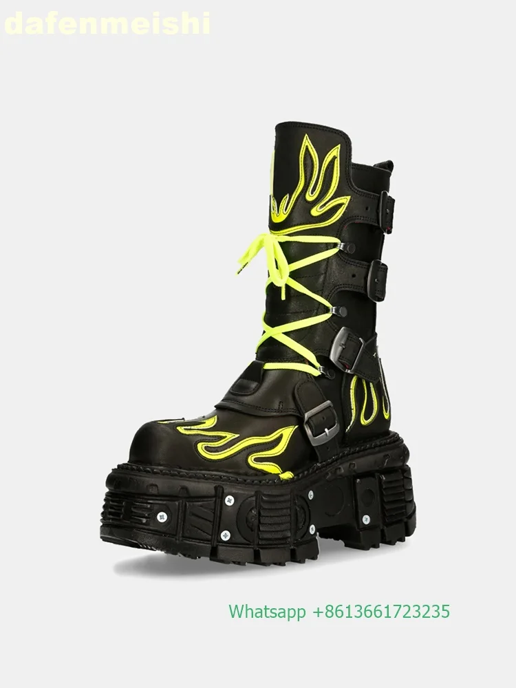 Retro Dark Style Punk Motorcyc - Fashion Men'S Boots review and price