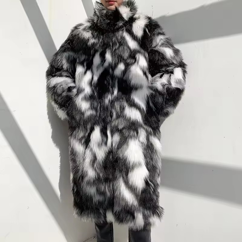 Winter Hip Hop Long Faux Fur C - Men'S Fashion Korea review and price