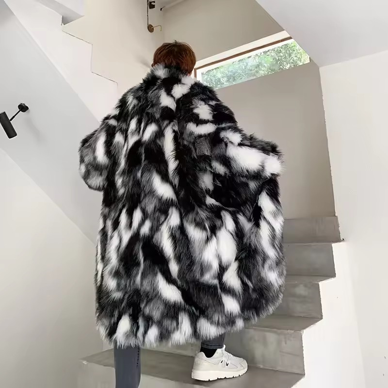 Winter Hip Hop Long Faux Fur C - Men'S Fashion Korea review and price