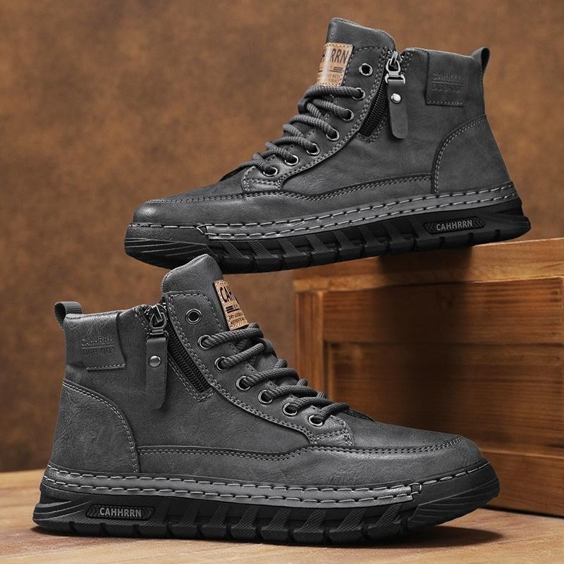 Men Leather High Top Ankle Boo - Fashion Men'S Boots review and price