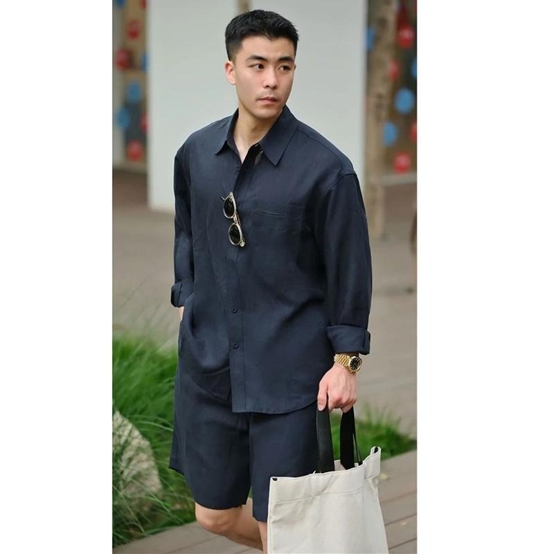 Summer Casual Set Lyocell Line - Mens Fashion Suits review and price
