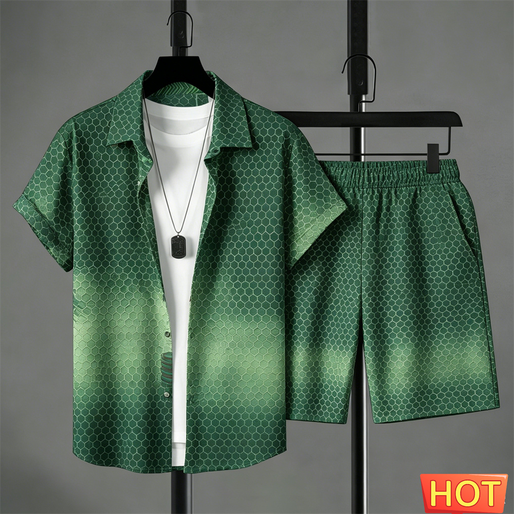 Summer Outfits Man Shirt Set G - Mens Fashion Suits review and price