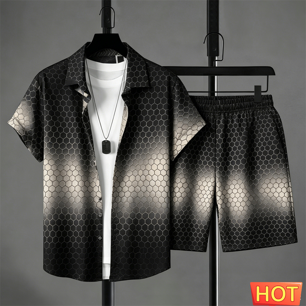 Summer Outfits Man Shirt Set G - Mens Fashion Suits review and price
