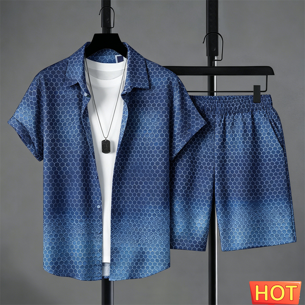 Summer Outfits Man Shirt Set G - Mens Fashion Suits review and price
