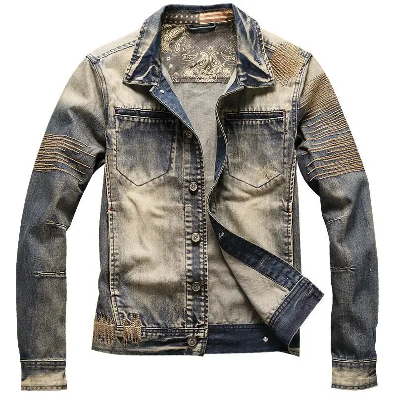 Cowboy Coat for Men Autumn Kor - Men'S Fashion Korea review and price