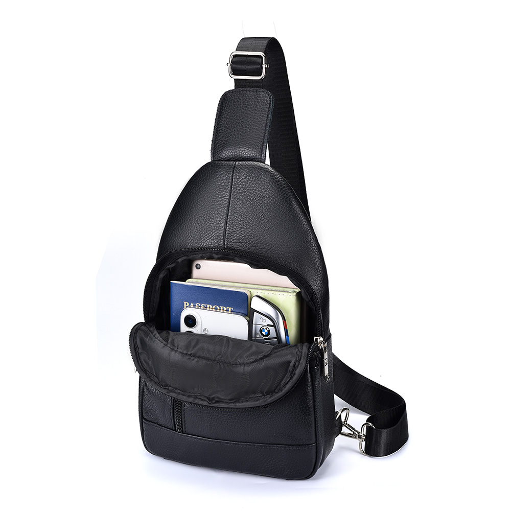 Men's Genuine Leather Chest Ba - Crossbody Bag Men review and price