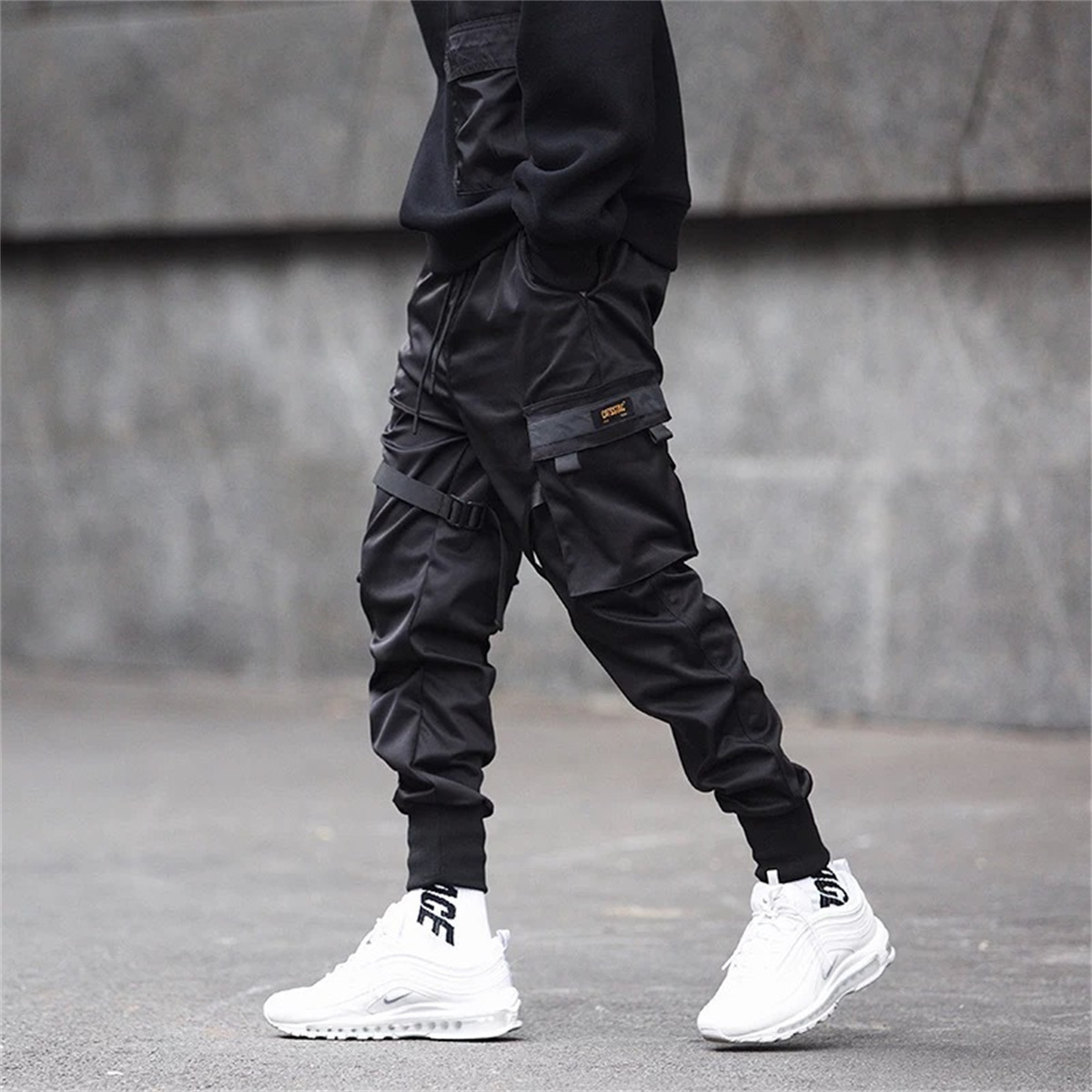 Black Hip Hop Cargo Pants Summ - Men'S Fashion Korea review and price