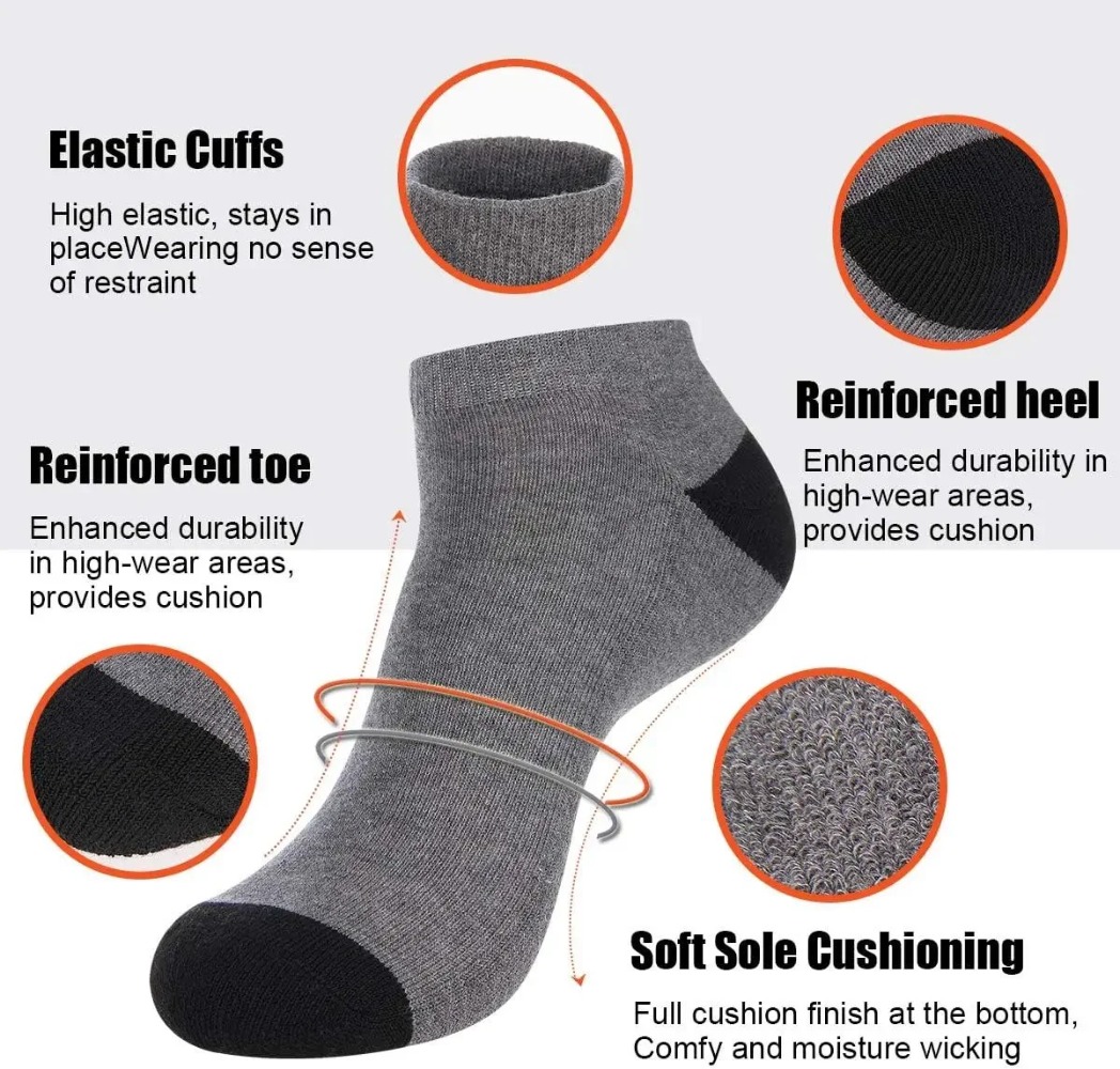 1-10Pairs Breathable Mens Summ - Socks Ankle Men review and price