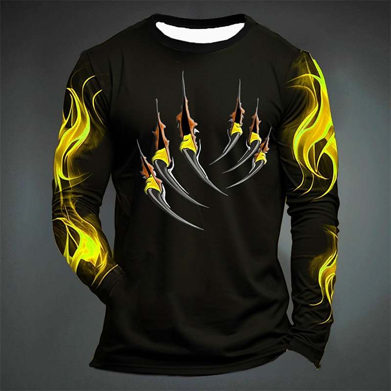 Funny Tiger Print T Shirt For  - Mens Fashion Trend review and price