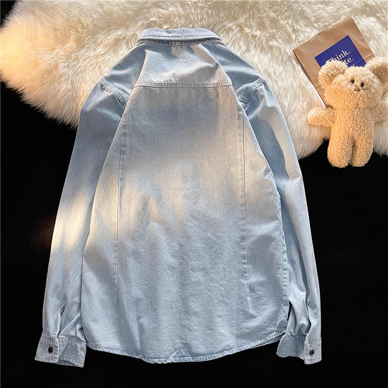 Korean Style Denim Shirts Wome - Men Fashion Korean Style review and price