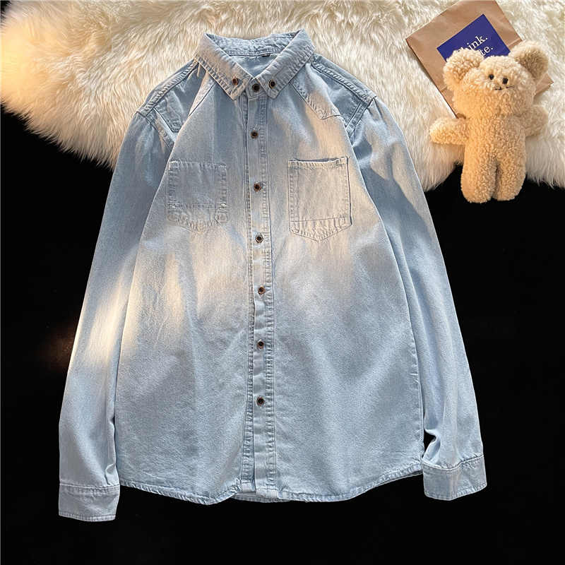 Korean Style Denim Shirts Wome - Men Fashion Korean Style review and price