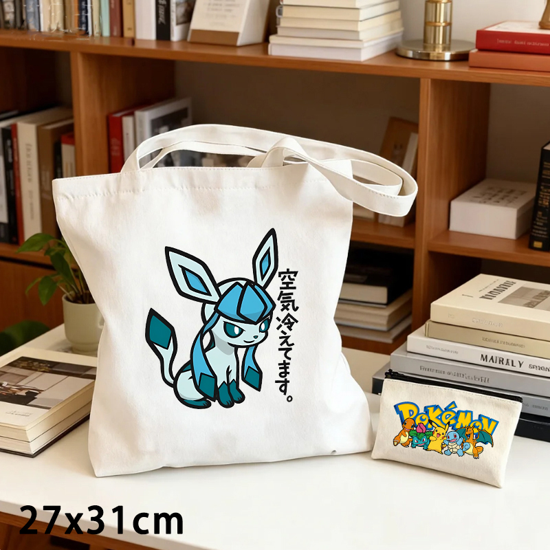 2PCS Pokemoned Canvas Bag and  - Crossbody Bag Men review and price