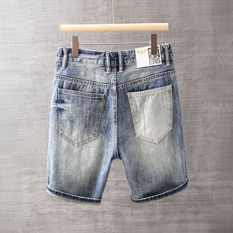 Men's Short Jeans Pants with P - Men'S Fashion Korea review and price