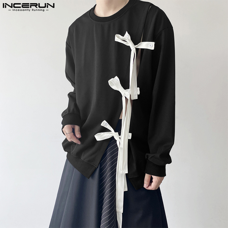 INCERUN Tops 2024 Korean Style - Men Fashion Korean Style review and price