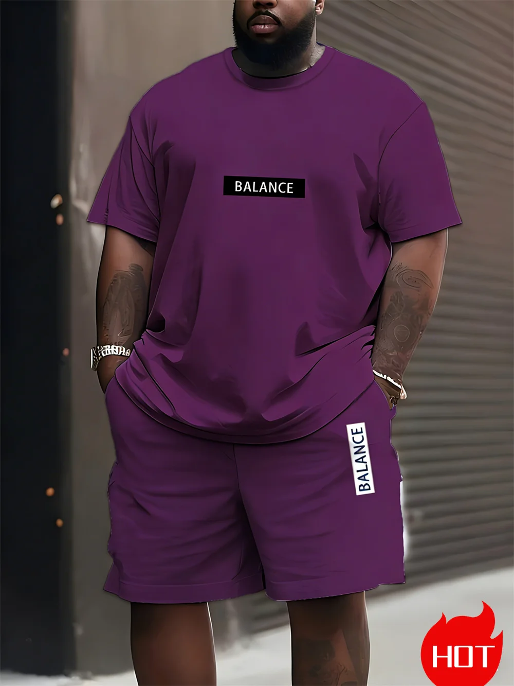 Men's Plus Size T-shirt Set Su - Men'S Fashion Plus review and price