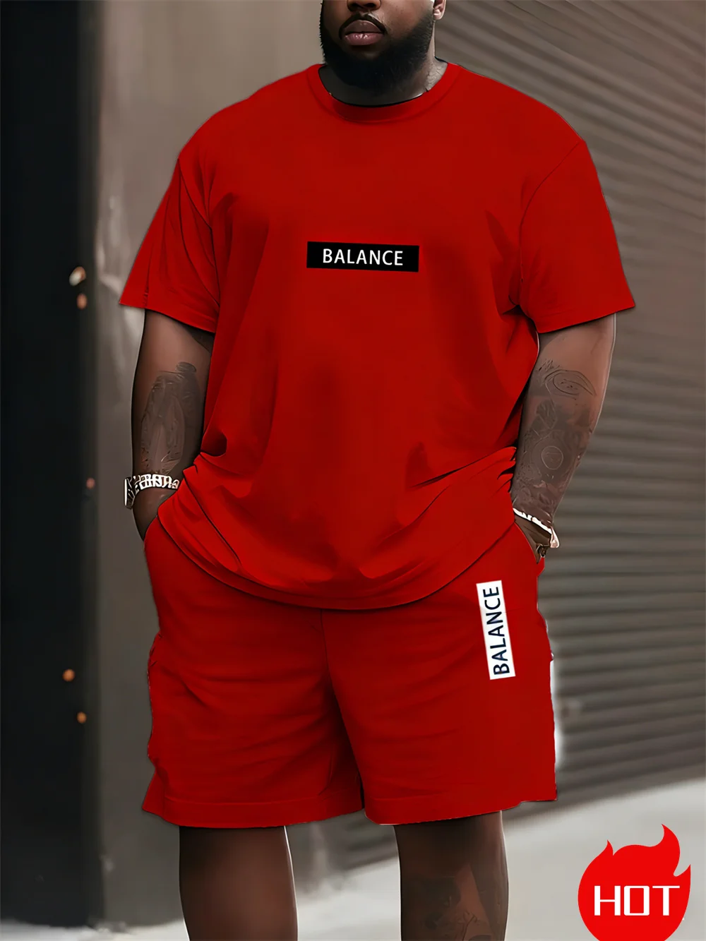 Men's Plus Size T-shirt Set Su - Men'S Fashion Plus review and price